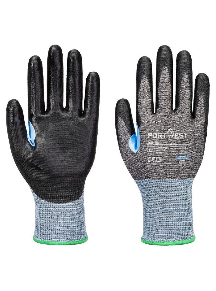 CS Cut D18 PU Glove, L, R, Grey/Black