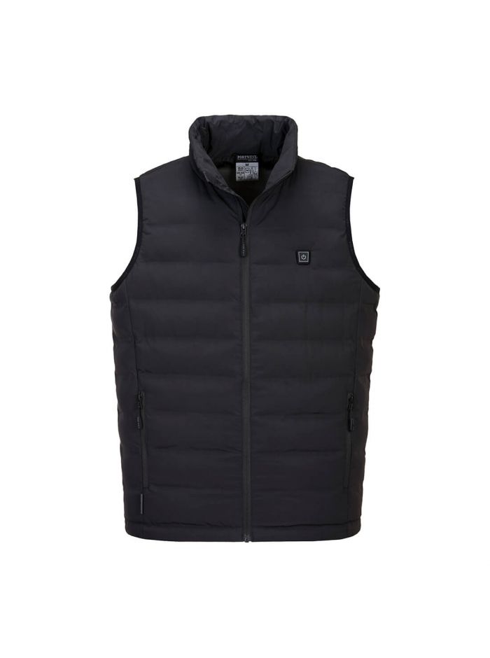 Ultrasonic Heated Tunnel Bodywarmer, L, R, Black