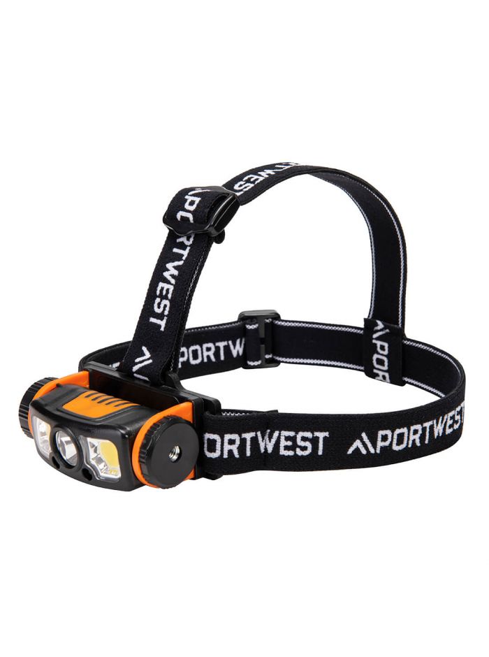 LED motion sensor USB head light, , , Black/Orange