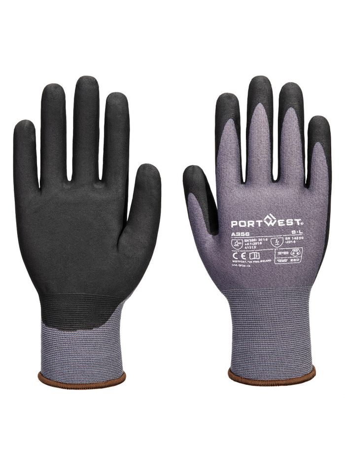 ESD 15  Nitrile Essential Multipack (Pk12), L, R, Grey/Black