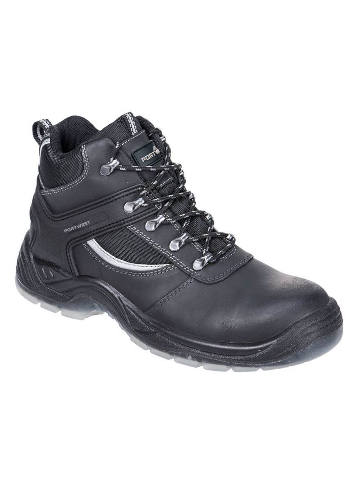 Steel Leather Hiker Boot S3 SRC , 36, R, Black