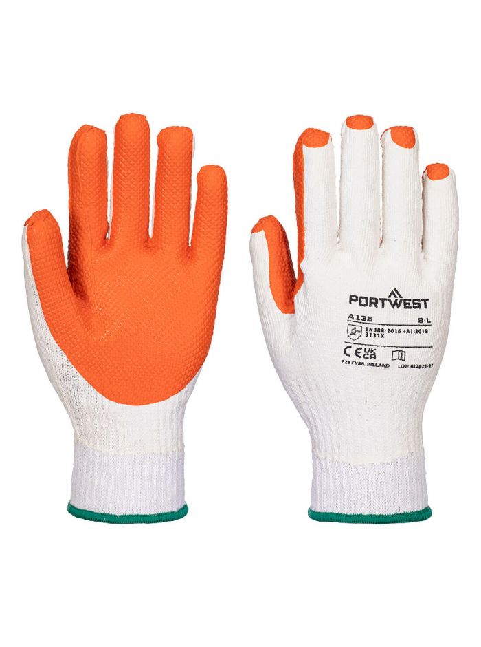 Tough Grip Glove, XL, R, Yellow/Orange