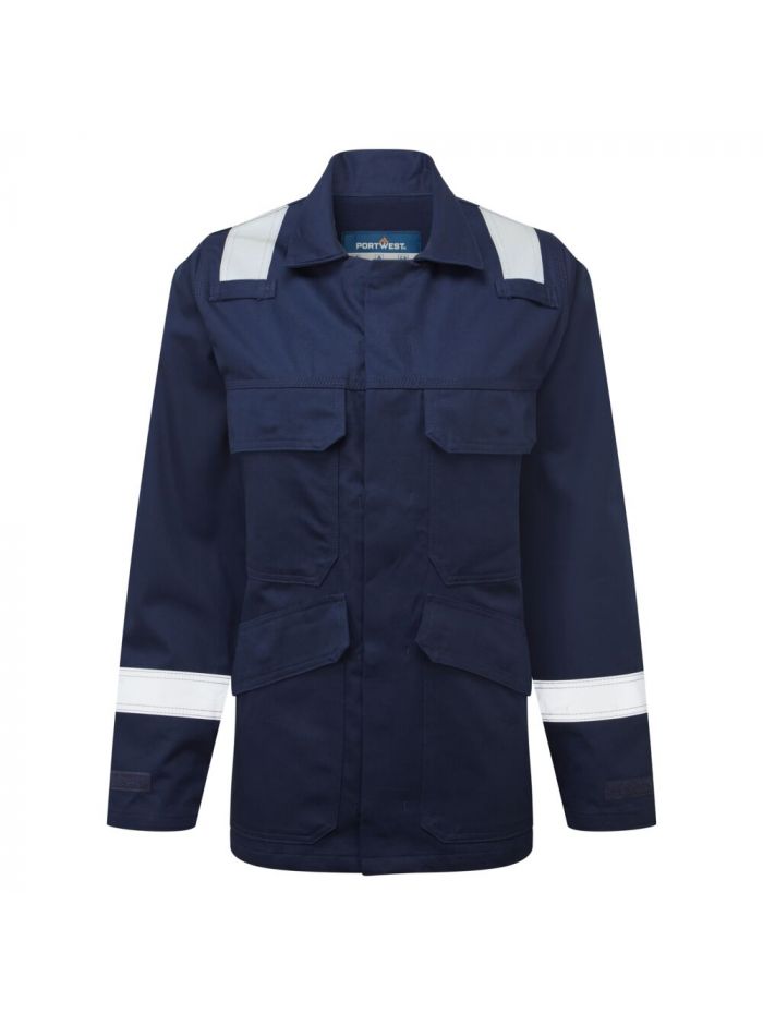 Bizflame Work FR Women's Jacket, L, R, Navy