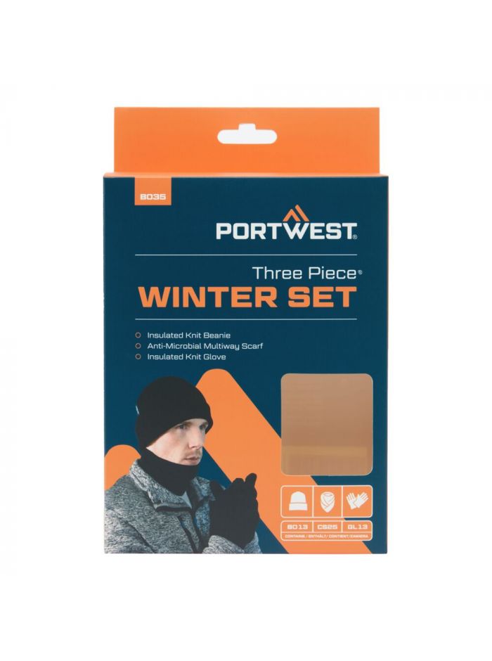 Winter Accessory Set (3pcs), , R, Black