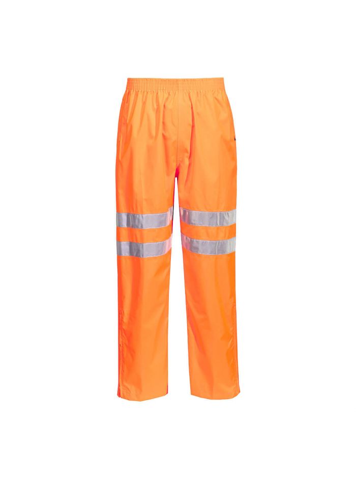 Hi-Vis Rain Traffic Trousers, L, R, Orange