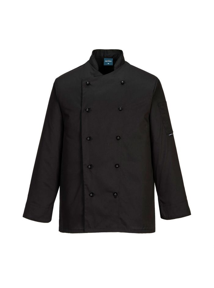 Chef's Somerset Jacket L/S , L, R, Black