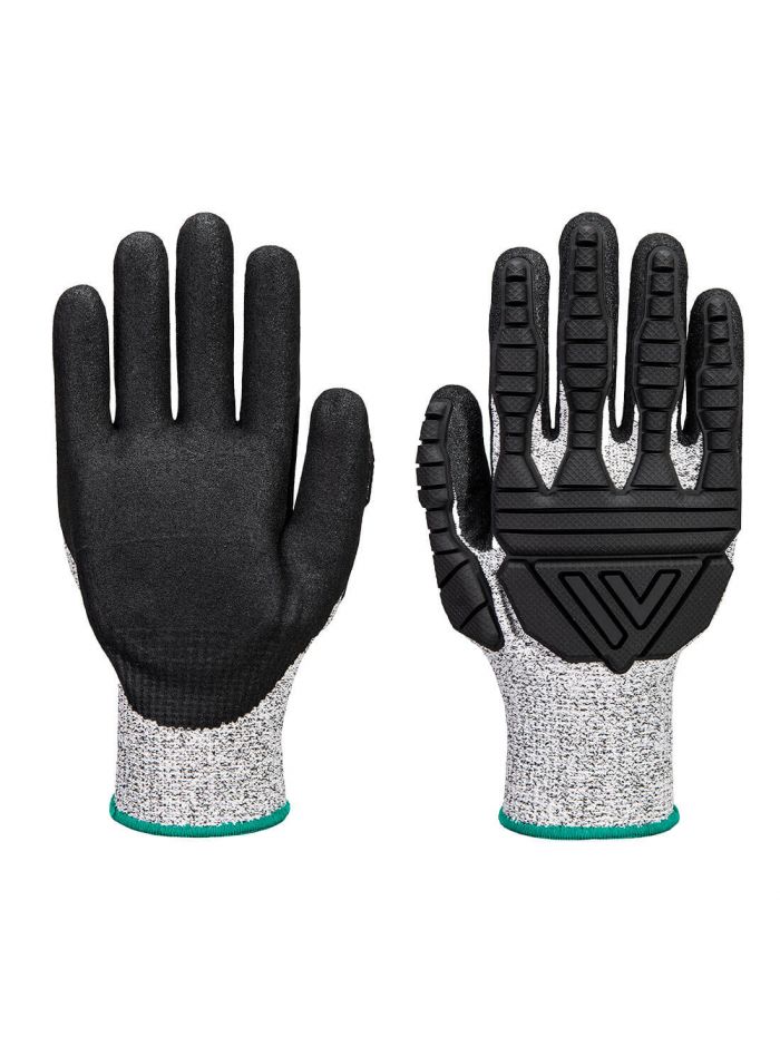 TPV Impact Cut Glove, L, R, Grey/Black