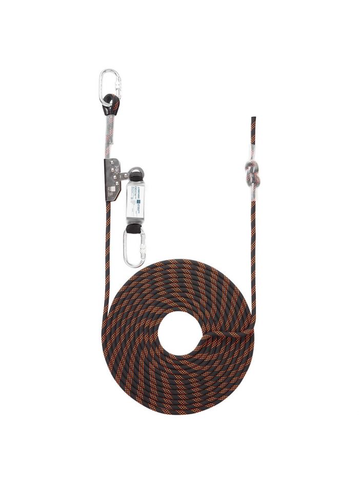 10m Rope Guided Fall Arrest, , R, Black/Orange