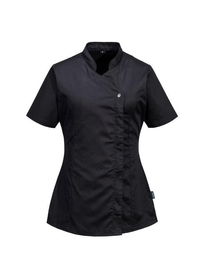 Women's Tunic S/S, 4XL, R, Black