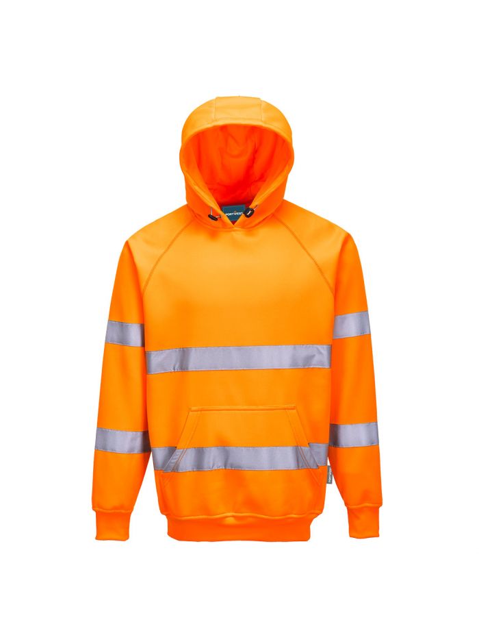 ES1 Essential Hi-Vis Hooded Sweatshirt, 4XL, R, Orange