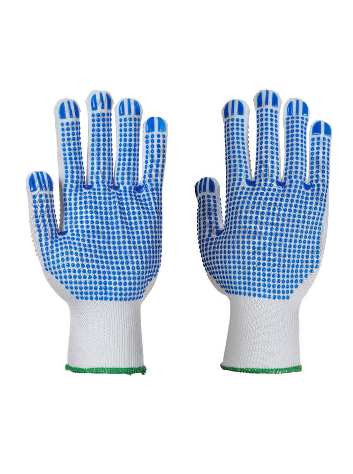 Polka Dot Plus Glove, S, R, White/Blue