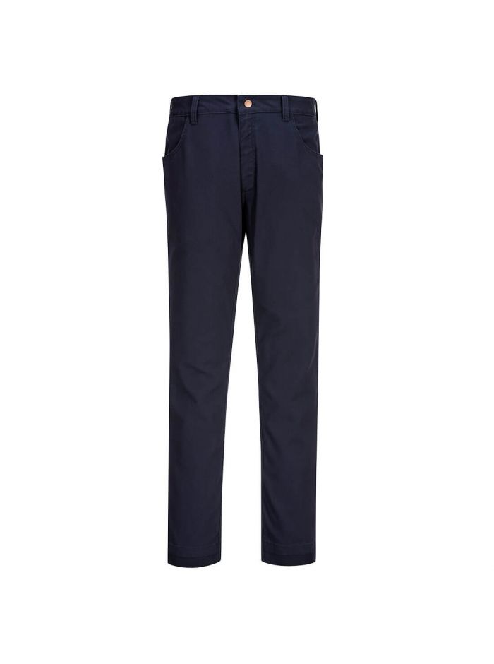 Bizflame 88/12 Stretch FR Work Pants, 30, R, Navy