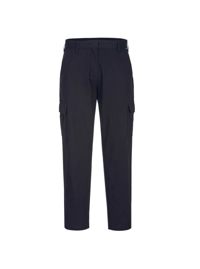 WX2 Eco Women's Stretch Cargo Trousers, 24, R, Black