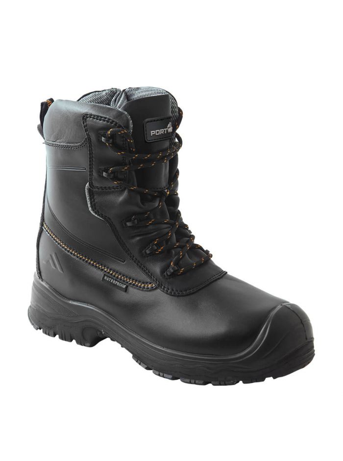 Composite Leather Traction Boot 7" S7L HRO CI FO , 38, R, Black