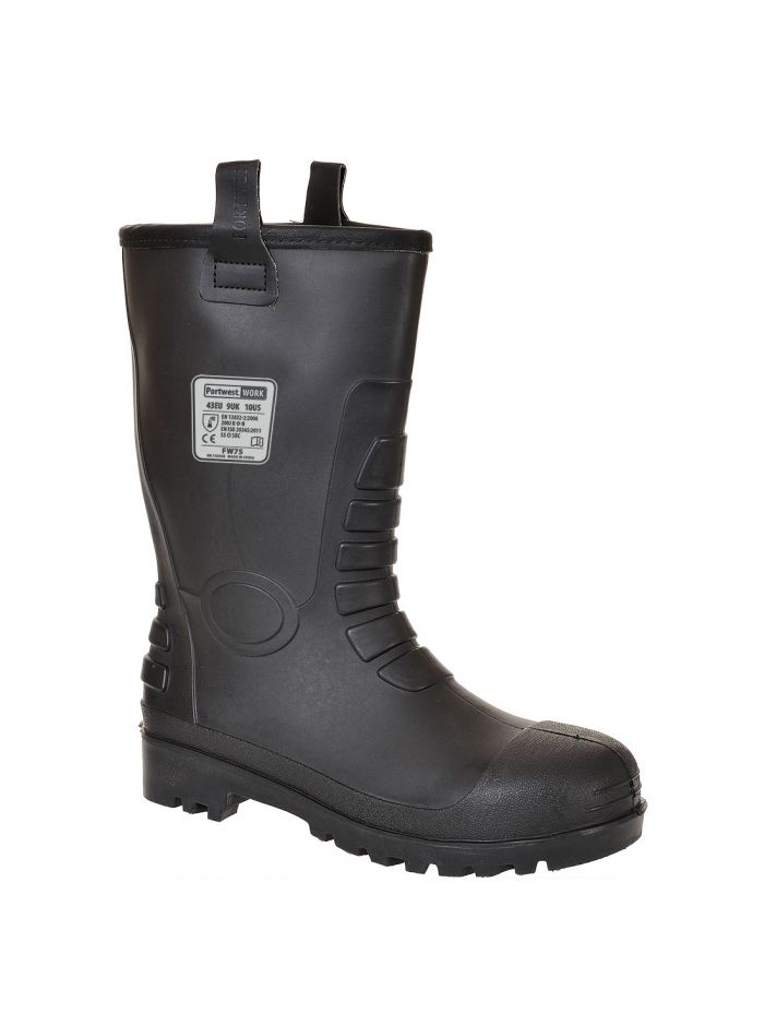 Steel PVC Rigger Boot S5 FO, 36, R, Black