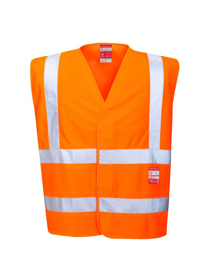 Hi-Vis FR Vest , L/XL, R, Orange