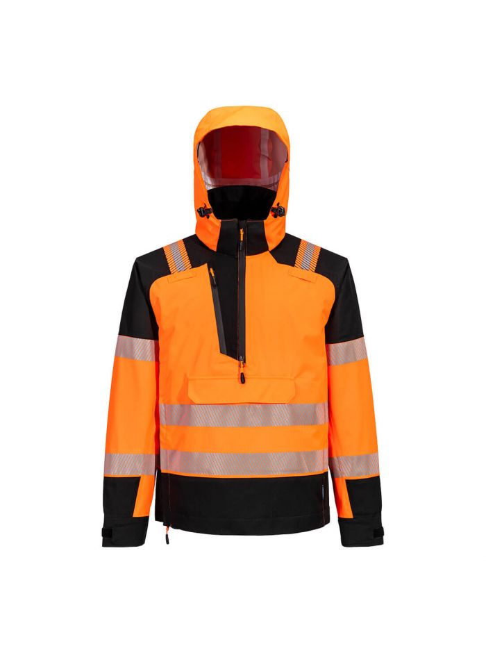 PW3 Hi-Vis Overhead Rain Jacket (3L), 4XL, R, Orange/Black