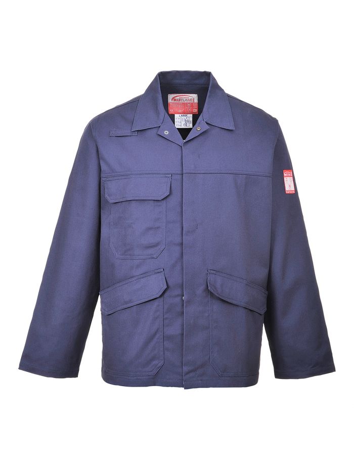 Bizflame Work Jacket, L, R, Navy