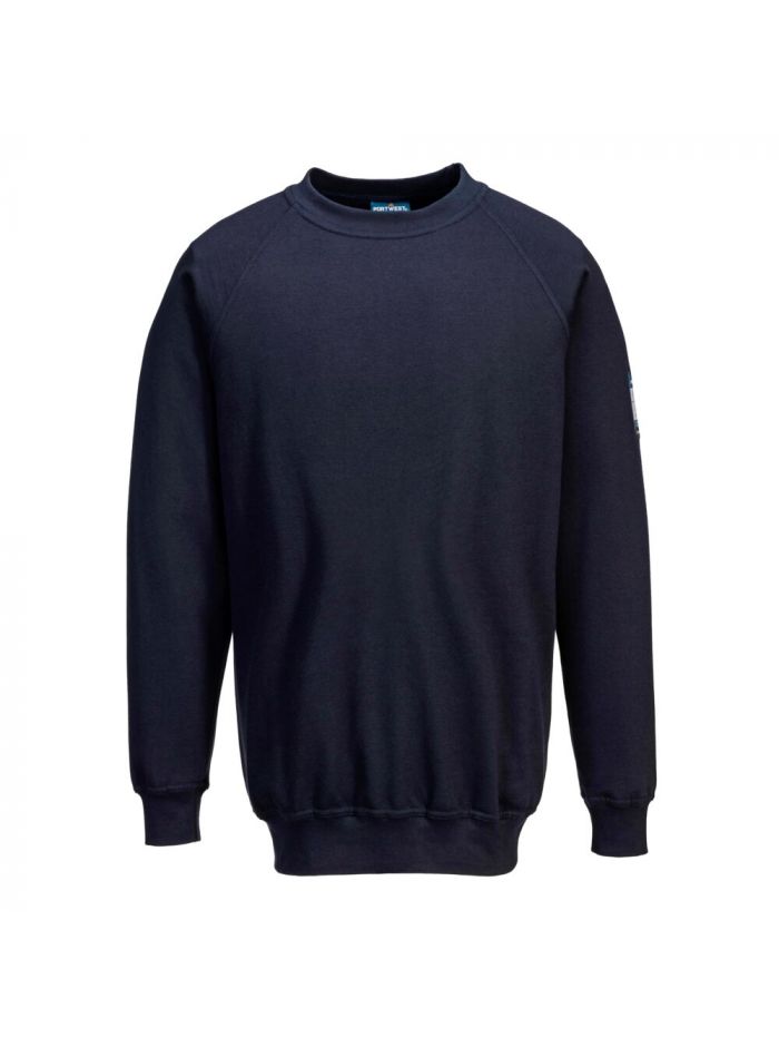 Modaflame Knit FR Women's Sweatshirt, L, R, Navy