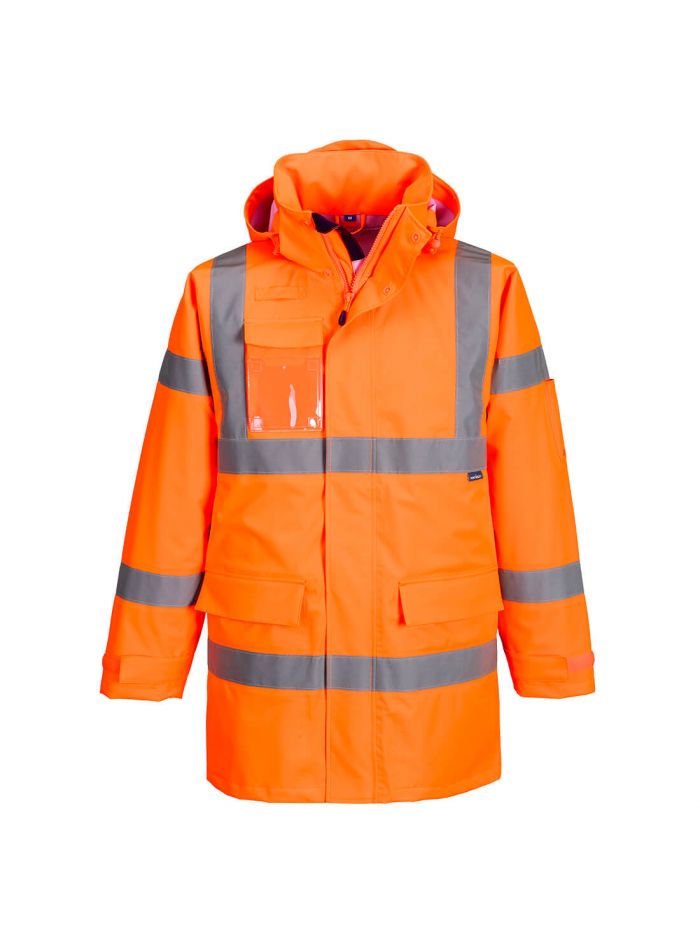 Hi-Vis Extreme Rain Jacket (3L), 4XL, R, Orange