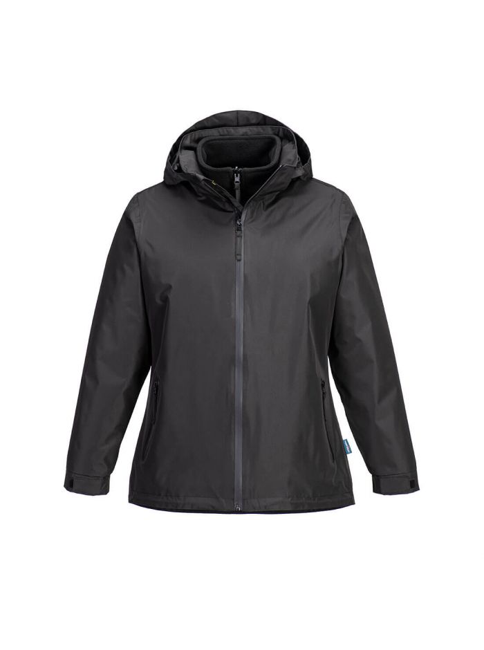 Women's 3-in-1 Jacket, L, R, Black