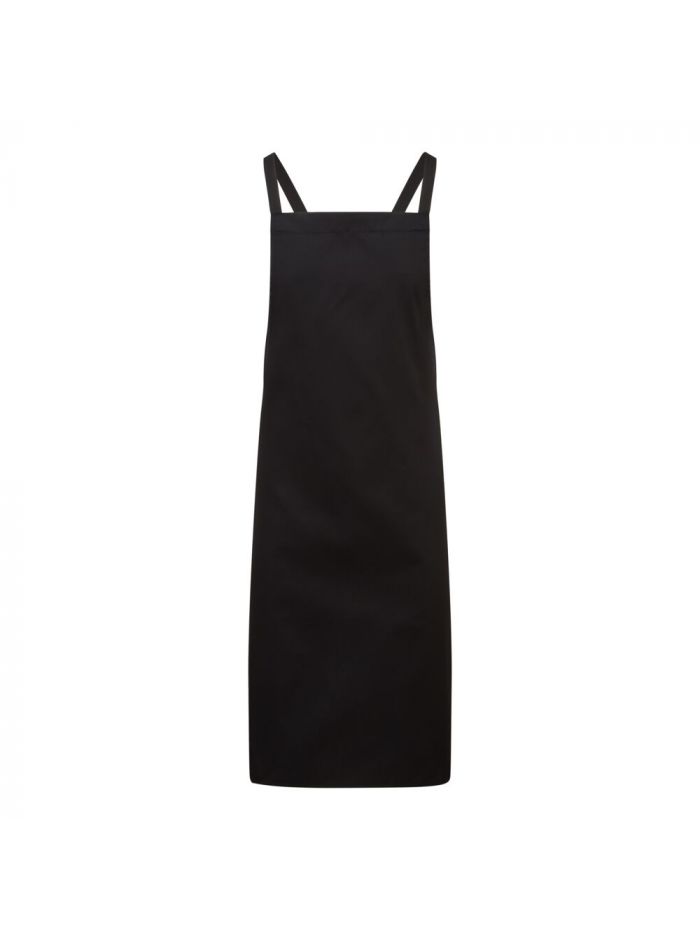 Cross back Apron, , R, Black
