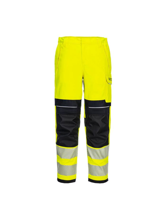 PW3 FR Modaflame Hi-Vis Women's Work Trousers, 26, R, Yellow/Black