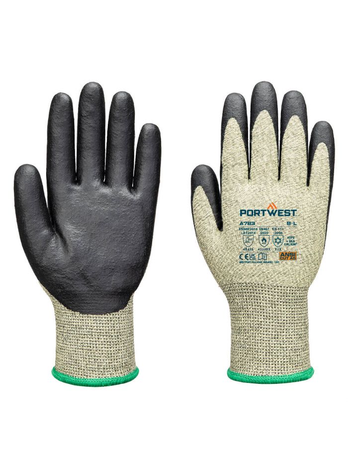 Arc Grip 13E Level 3 Glove, L, R, Green/Black