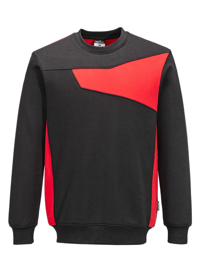 PW2 Sweatshirt, L, R, Black/Red