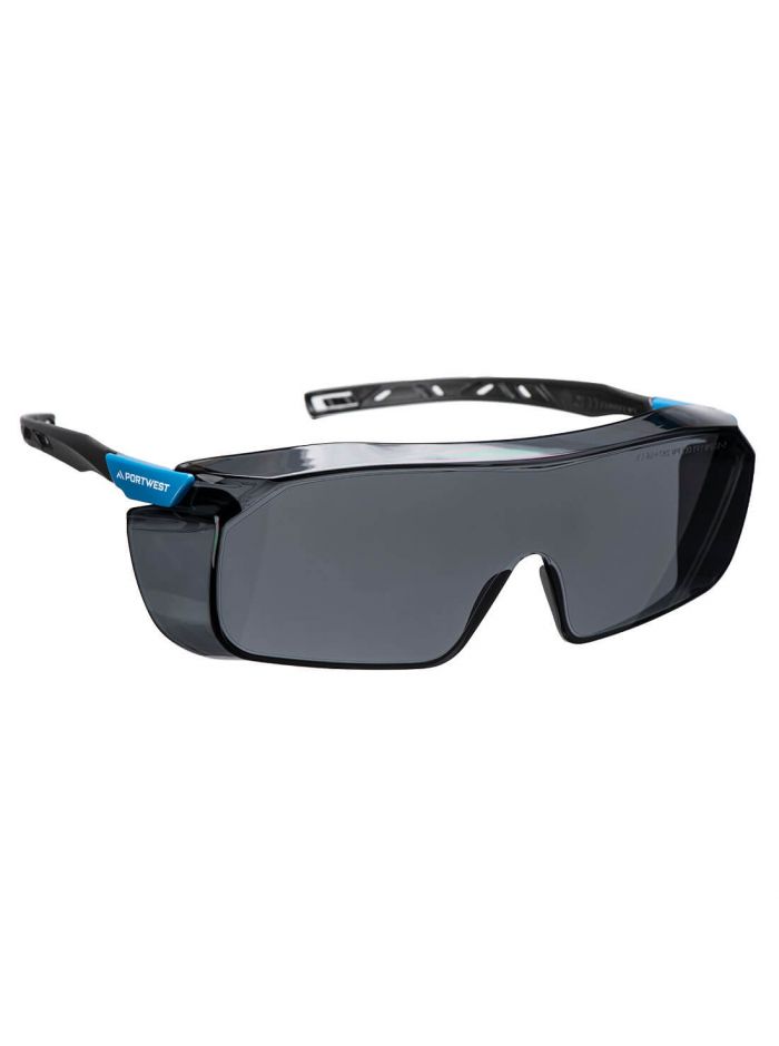 Top OTG Safety Glasses, , R, Smoke