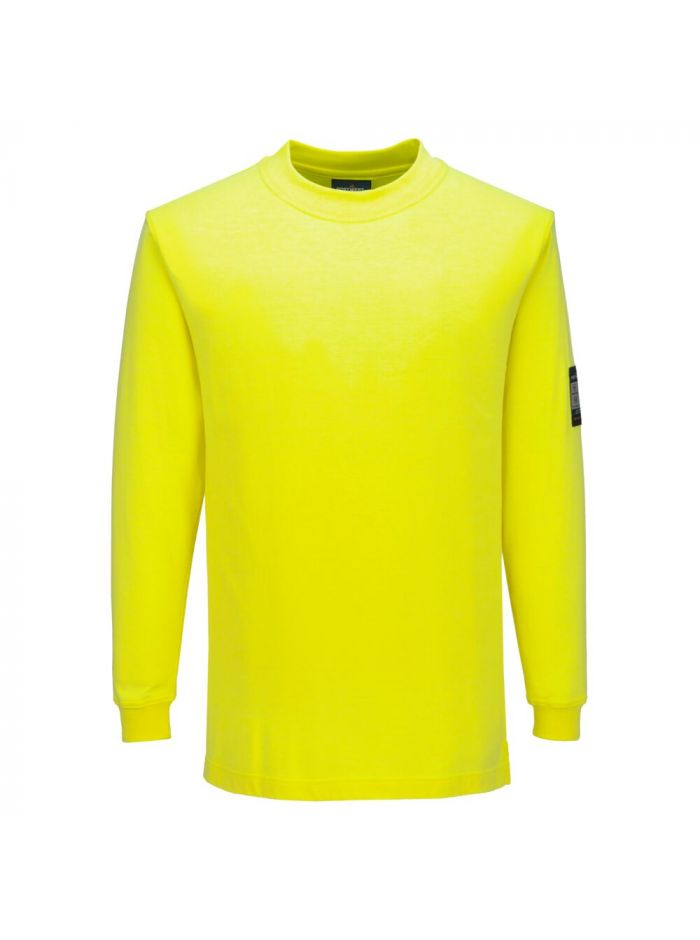FR Modaflame Anti-Static LS T-Shirt, L, R, Yellow