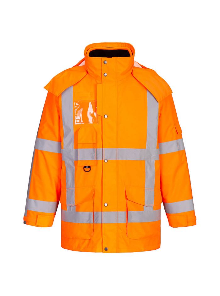 RWS Hi-Vis 3-in-1 Traffic Jacket, 4XL, R, Orange