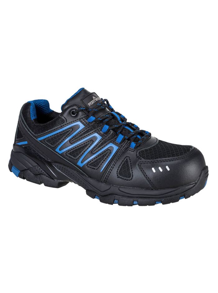 Composite Action Leather Trainer S1PL FO SR, 38, R, Black