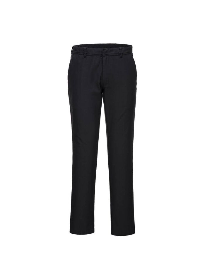 WX2 Eco Women's Stretch Slim Chino Trousers, 24, R, Black