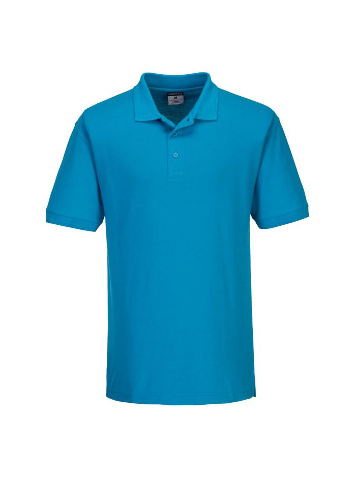 Naples Polo Shirt S/S, L, R, Aqua