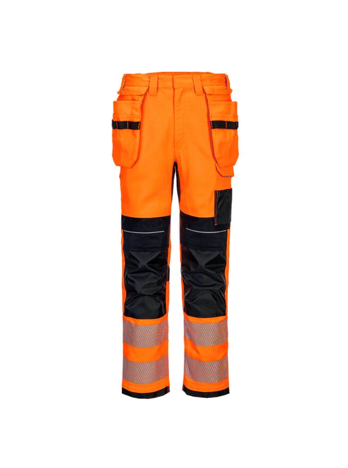 PW3 FR Modaflame HVO Holster Trousers , 28, R, Orange/Black