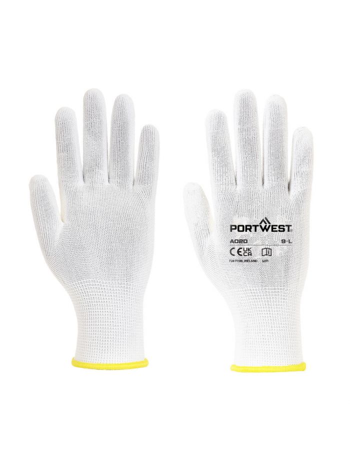 Assembly Glove (960 Pairs), M, R, White