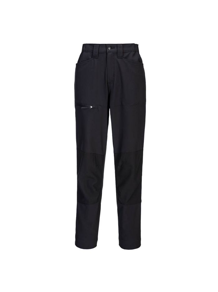 WX2 Eco Women's Stretch Work Trousers, 24, R, Black