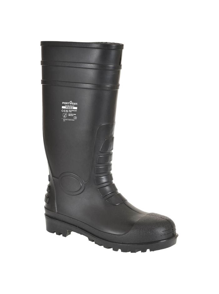Steel PVC Classic Wellington S4 FO , 36, R, Black