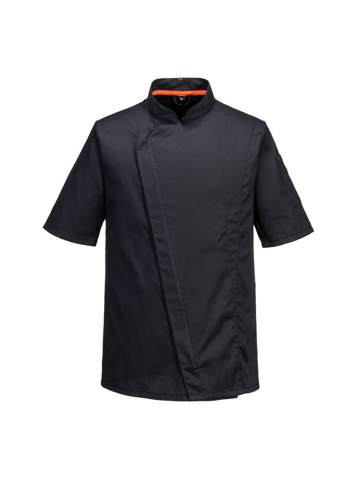 Chef's Mesh Air Pro Asymmetrical Jacket S/S, L, R, Black