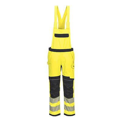 PW3 FR Modaflame Hi Vis Bib and Brace, L, R, Yellow/Black