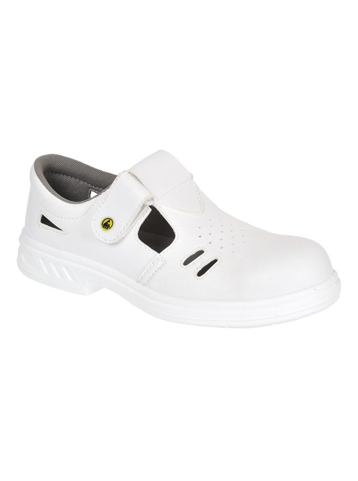 Steelite Ebro Safety Sandal S1 ESD FO SR Class 3, 35, R, White