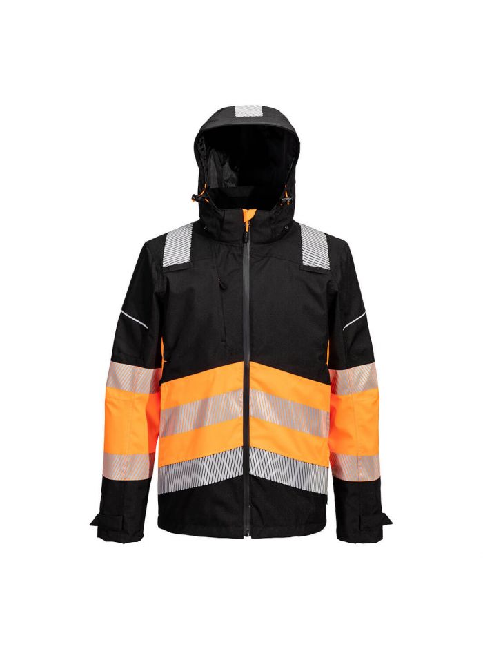 PW3 Hi-Vis Class 1 Extreme Rain Jacket, 4XL, R, Orange/Black