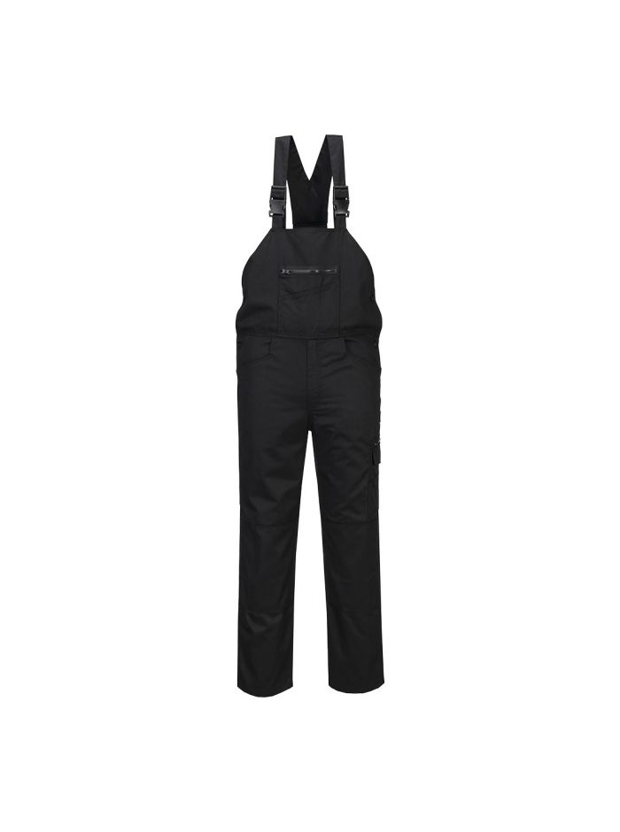 WX2 Eco Stretch Bib and Brace, 4XL, R, Black