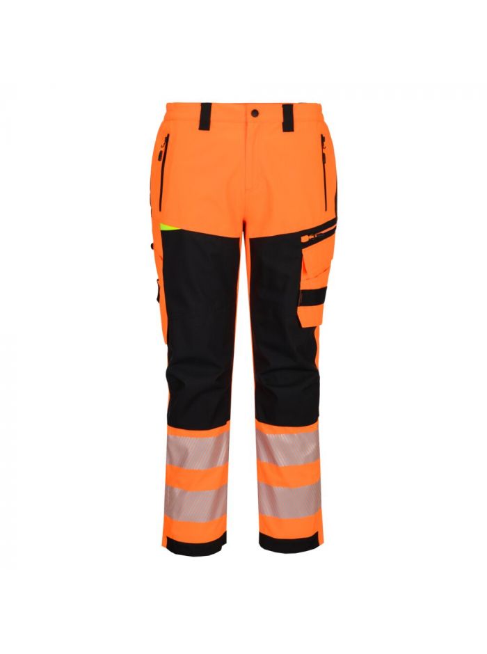 DX4 Hi-Vis Rain Trouser, 28, R, Orange/Black