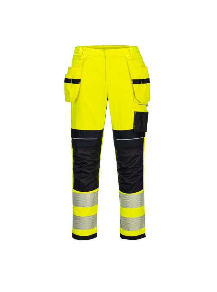 PW3 FR Modaflame Hi-Vis Holster Trousers, 28, R, Yellow/Black