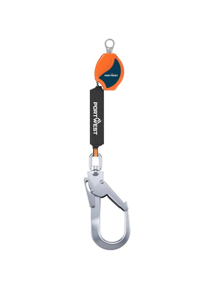 2m Self Retract Lifeline 140kg, , R, Orange/Black