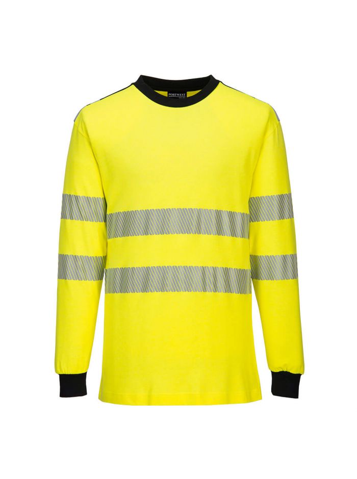 PW3 FR Modaflame Hi-Vis T-Shirt, L, R, Yellow/Black