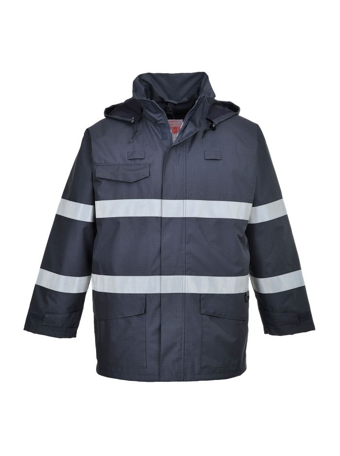 Bizflame Rain Multi Protection Jacket, 4XL, R, Navy