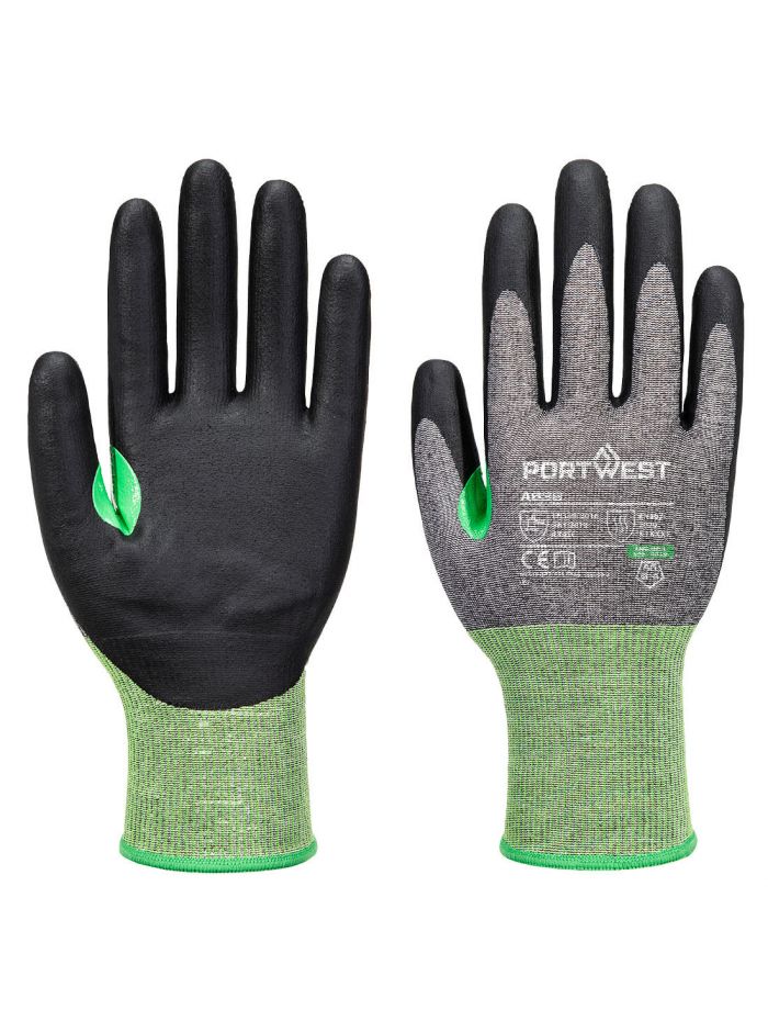 CS Cut C18 Nitrile Glove, L, R, Grey/Black